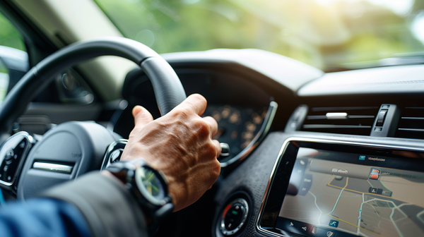 hand op versnellingspook tijdens een rijles, keuze tussen automaat en schakelen